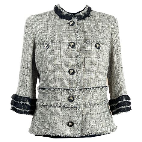 chanel jacket ruffle|chanel cotton jackets.